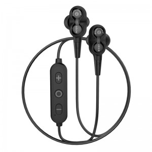 Új, kettős dinamikus, sportos sztereó hangminőségű, hifi vezeték nélküli Bluetooth fülhallgató